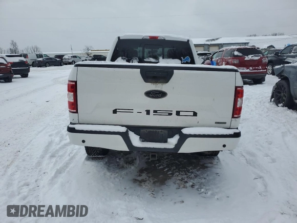 2020 Ford F-150 XL with VIN 1FTFX1E4XLFA36884, listed as a Copart auction lot 41977765 with 84,161 mi miles and Clean Title. Bid and sale history available at carsss.com. Image 6.