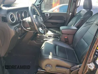 2020 Jeep Wrangler Unlimited Sahara with VIN 1C4HJXENXLW278631, listed as a Copart auction lot 52433445 with 76,715 mi miles and Salvage Title. Bid and sale history available at carsss.com. Image 7.