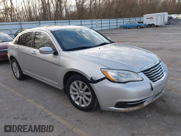 2012 Chrysler 200 Touring with VIN 1C3CCBBB8CN210825, listed as a IAAI auction lot 41828224 with 129,966 mi miles. Bid and sale history available at carsss.com. Image 1.