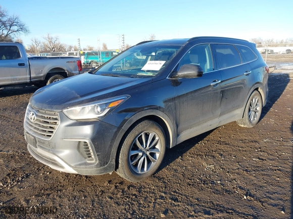 2017 Hyundai Santa Fe SE with VIN KM8SMDHF2HU223654, listed as a IAAI auction lot 41435678 with 102,843 mi miles. Bid and sale history available at carsss.com. Image 17.