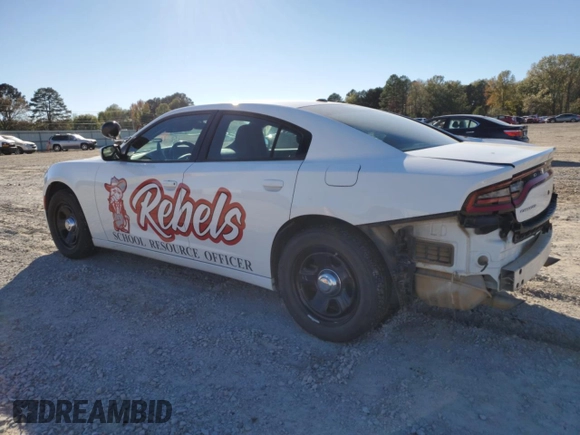 2019 Dodge Charger Police with VIN 2C3CDXAG8KH589209, listed as a Copart auction lot 80662924 with 44,280 mi miles and Salvage Title. Bid and sale history available at DreamBid. Image 2.