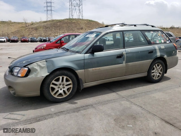 2002 Subaru Legacy Wagon Outback w/All Weather Pkg with VIN 4S3BH675727616939, listed as a Copart auction lot 54440235 with 202,457 mi miles and Clean Title. Bid and sale history available at carsss.com. Image 1.