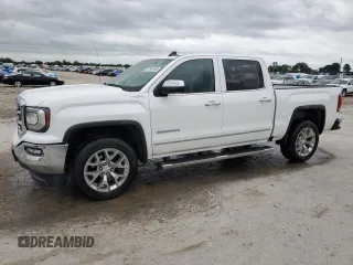 2018 GMC Sierra 1500 SLT z VIN 3GTU2NEC3JG549491, wystawiony jako Copart lot #57799105 z przebiegiem 53 383 mil mil oraz Czysty tytuł • Clean title. Historia ofert i sprzedaży dostępna na DreamBid. Obrazek 1.