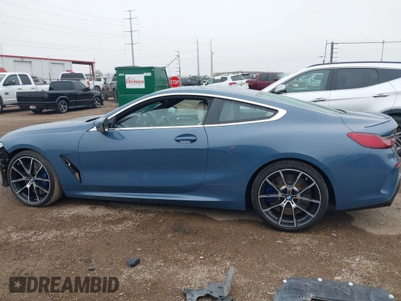2020 BMW 8 Series M850i xDrive with VIN WBABC4C03LCE83098, listed as a IAAI auction lot 41430012 with 27,073 mi miles. Bid and sale history available at carsss.com. Image 15.