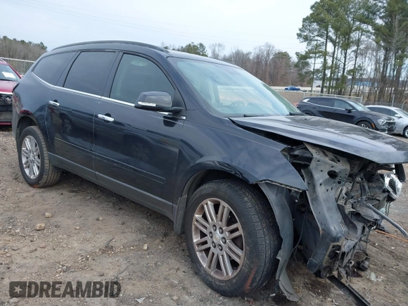 2015 Chevrolet Traverse LT with VIN 1GNKRGKD2FJ139676, listed as a IAAI auction lot 41353166 with 150,149 mi miles. Bid and sale history available at carsss.com. Image 1.