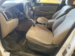 2021 Hyundai Tucson Ultimate with VIN KM8J3CAL4MU334306, listed as a Copart auction lot 60738355 with 43,355 mi miles and Salvage title. Bid and sale history available at DreamBid. Image 7.