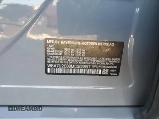 2021 BMW 7 Series 750i xDrive z VIN WBA7U2C08MCG03857, wystawiony jako Copart lot #48929915 z przebiegiem Nie podano mil oraz Szkoda całkowita • Salvage title. Historia ofert i sprzedaży dostępna na DreamBid. Obrazek 14.