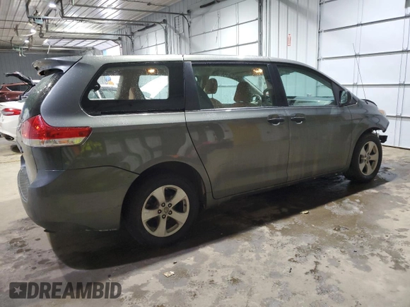 2012 Toyota Sienna with VIN 5TDKA3DC0CS010900, listed as a Copart auction lot 43432715 with 135,395 mi miles and Salvage Title. Bid and sale history available at DreamBid. Image 3.