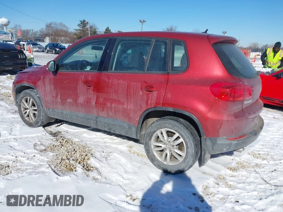 2013 Volkswagen Tiguan S with VIN WVGAV3AX2DW063067, listed as a IAAI auction lot 41638749 with 150,115 mi miles and . Bid and sale history available at DreamBid. Image 3.