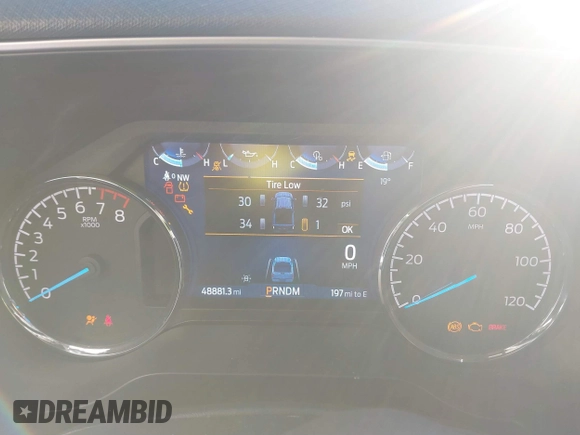 2022 Ford F-150 XL with VIN 1FTFW1E50NFC11206, listed as a IAAI auction lot 41328837 with 48,881 mi miles and . Bid and sale history available at DreamBid. Image 7.