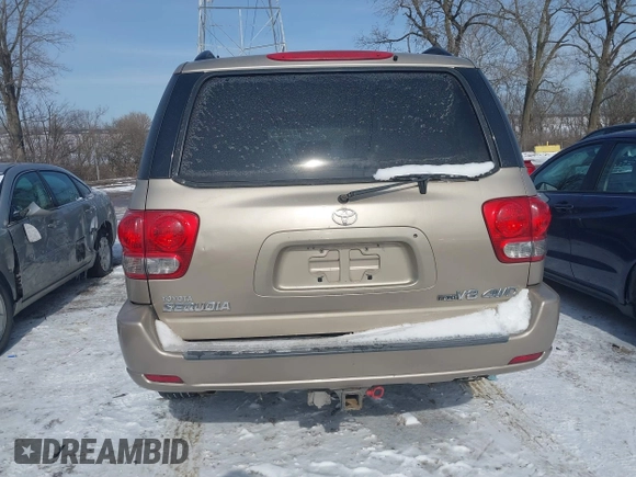 2006 Toyota Sequoia SR5 with VIN 5TDBT44A06S260270, listed as a IAAI auction lot 41610989 with 217,526 mi miles and . Bid and sale history available at DreamBid. Image 16.