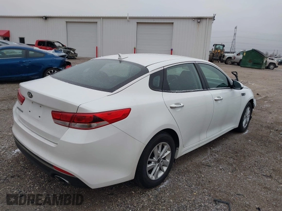 2017 Kia Optima LX with VIN KNAGT4L30H5159907, listed as a IAAI auction lot 41565872 with 84,537 mi miles. Bid and sale history available at carsss.com. Image 4.