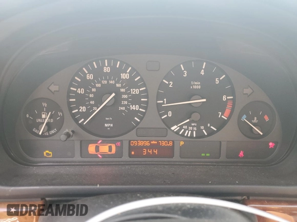 1999 BMW 5 Series 528iAt with VIN WBADP6346XBV62124, listed as a Copart auction lot 66775254 with 93,896 mi miles and Salvage Title. Bid and sale history available at carsss.com. Image 9.