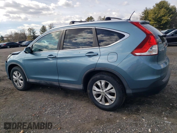2013 Honda CR-V EX-L with VIN 2HKRM3H70DH523834, listed as a Copart auction lot 47344645 with 163,845 mi miles and Salvage Title. Bid and sale history available at DreamBid. Image 2.