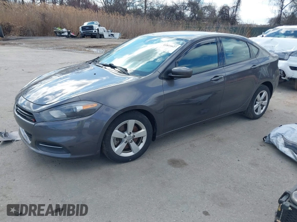 2016 Dodge Dart SXT with VIN 1C3CDFBB8GD660393, listed as a IAAI auction lot 41811627 with 125,945 mi miles and . Bid and sale history available at carsss.com. Image 2.