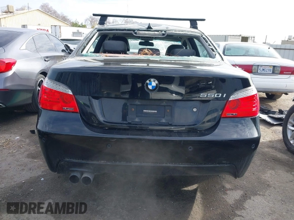 2008 BMW 5 Series 550i with VIN WBANW53508CT51457, listed as a IAAI auction lot 41103437 with 192,516 mi miles. Bid and sale history available at carsss.com. Image 17.