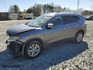2016 Nissan Rogue SV with VIN KNMAT2MT1GP628355, listed as a Copart auction lot 49231065 with 174,931 mi miles and Salvage Title. Bid and sale history available at carsss.com. Image 1.