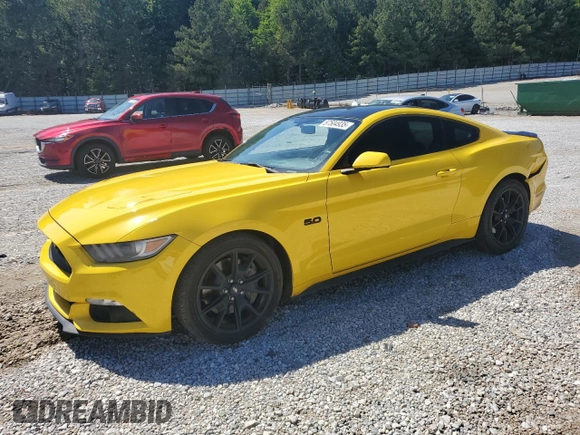 2017 Ford Mustang GT with VIN 1FA6P8CF6H5275803, listed as a Copart auction lot 57504935 with 94,627 mi miles and Salvage title. Bid and sale history available at DreamBid. Image 1.