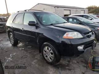 2003 Acura MDX Touring with VIN 2HNYD18603H555594, listed as a Copart auction lot 75211464 with 214,656 mi miles and Salvage Title. Bid and sale history available at DreamBid. Image 4.