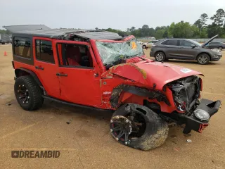 2018 Jeep Wrangler JK Unlimited Sport S with VIN 1C4HJWDG7JL875196, listed as a Copart auction lot 48335044 with 0 mi miles and Salvage Title. Bid and sale history available at carsss.com. Image 4.