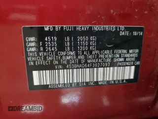 2015 Subaru Legacy Premium с VIN 4S3BNAD64F3027093, выставлен на аукционе Copart как лот 59093675 с пробегом 113 839 миль миль и Чистый • Clean title. История ставок и продаж доступна на DreamBid. Изображение 12.