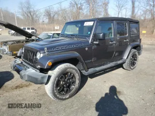 2017 Jeep Wrangler Unlimited Sahara with VIN 1C4BJWEG3HL674913, listed as a Copart auction lot 48912225 with 46,793 mi miles and Salvage Title. Bid and sale history available at carsss.com. Image 1.