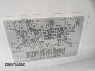 2016 Nissan Note S с VIN 3N1CE2CP4GL368684, выставлен на аукционе IAAI как лот 42578752 с пробегом 134 739 миль миль и . История ставок и продаж доступна на DreamBid. Изображение 9.