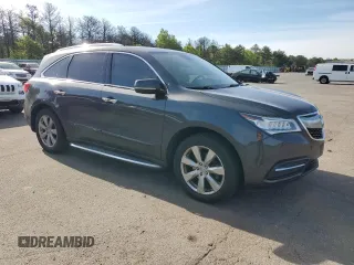 2014 Acura MDX Advance with VIN 5FRYD4H84EB047743, listed as a Copart auction lot 56461905 with 130,525 mi miles and Salvage title. Bid and sale history available at DreamBid. Image 4.