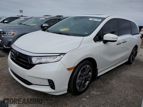 2023 Honda Odyssey Elite с VIN 5FNRL6H97PB027616, выставлен на аукционе Copart как лот 75887794 с пробегом 23 405 миль миль и На запчасти • Non repairable. История ставок и продаж доступна на DreamBid. Изображение 1.