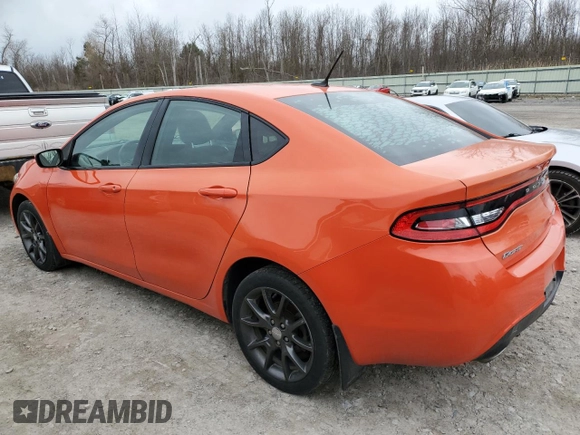 2015 Dodge Dart SXT with VIN 1C3CDFBB1FD301417, listed as a Copart auction lot 51427565 with 129,131 mi miles and Salvage Title. Bid and sale history available at carsss.com. Image 2.