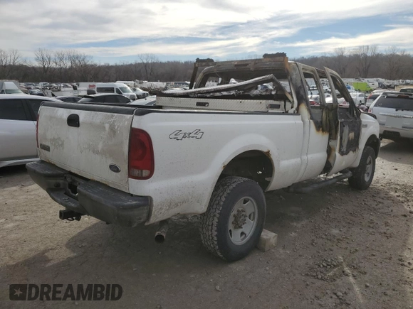 2007 Ford F-350 XL with VIN 1FTWX31557EA35728, listed as a Copart auction lot 43688945 with Not Provided miles and Non Repairable. Bid and sale history available at DreamBid. Image 3.