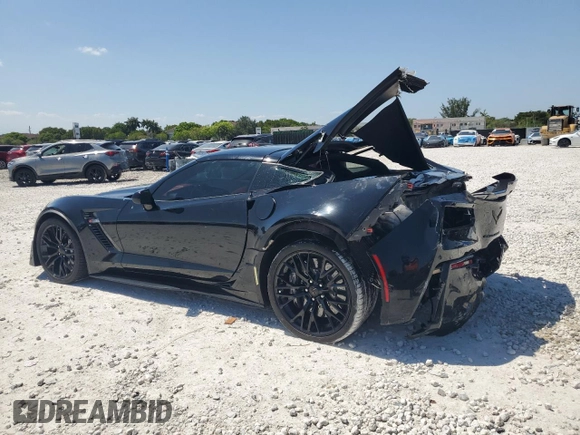 2016 Chevrolet Corvette Z06 3LZ z VIN 1G1YU2D61G5608939, wystawiony jako Copart lot #57044795 z przebiegiem Nie podano mil oraz Szkoda całkowita • Salvage title. Historia ofert i sprzedaży dostępna na DreamBid. Obrazek 2.