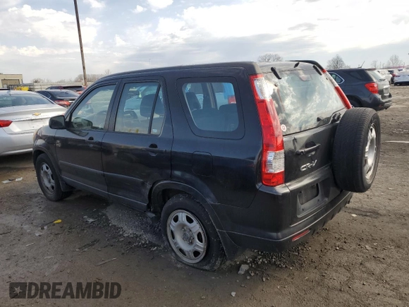 2006 Honda CR-V LX with VIN JHLRD68526C004527, listed as a Copart auction lot 51016035 with 240,494 mi miles and Salvage Title. Bid and sale history available at DreamBid. Image 2.