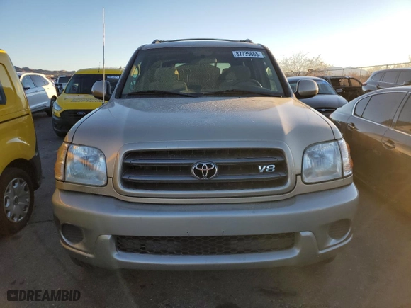 2001 Toyota Sequoia SR5 with VIN 5TDZT34AX1S048641, listed as a Copart auction lot 87735665 with 247,086 mi miles and Salvage Title. Bid and sale history available at carsss.com. Image 5.
