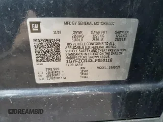 2020 Cadillac XT4 FWD Premium Luxury z VIN 1GYFZCR43LF050118, wystawiony jako Copart lot #49529635 z przebiegiem 93 290 mil mil oraz Tytuł czysty. Historia ofert i sprzedaży dostępna na DreamBid. Obrazek 13.