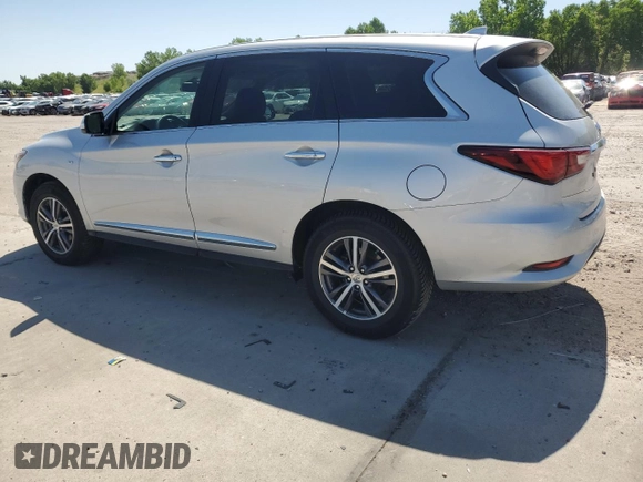 2019 Infiniti QX60 Pure with VIN 5N1DL0MM1KC511882, listed as a Copart auction lot 62567665 with 38,520 mi miles and Salvage title. Bid and sale history available at DreamBid. Image 2.