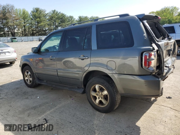 2007 Honda Pilot EX-L z VIN 2HKYF18537H508922, wystawiony jako Copart lot #55445015 z przebiegiem 209 373 mil mil oraz Szkoda całkowita • Salvage title. Historia ofert i sprzedaży dostępna na DreamBid. Obrazek 2.