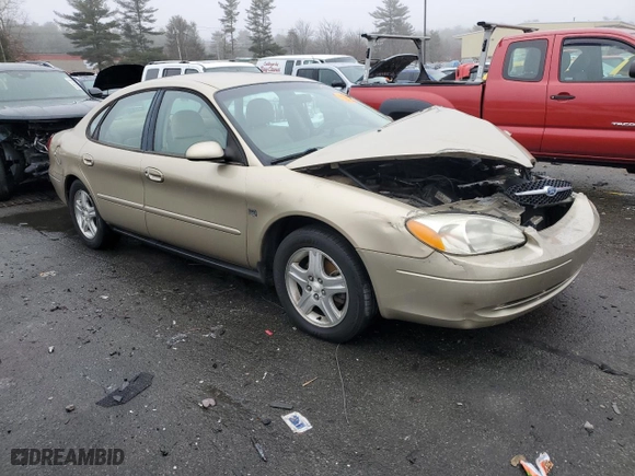 2001 Ford Taurus SEL with VIN 1FAFP56S01G272185, listed as a Copart auction lot 82987924 with 0 mi miles and Salvage Title. Bid and sale history available at carsss.com. Image 4.