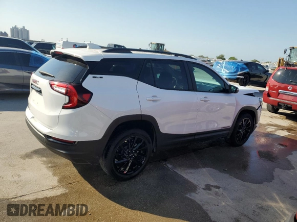 2023 GMC Terrain SLE with VIN 3GKALMEG8PL197297, listed as a Copart auction lot 53210145 with 17,664 mi miles and Salvage Title. Bid and sale history available at DreamBid. Image 3.
