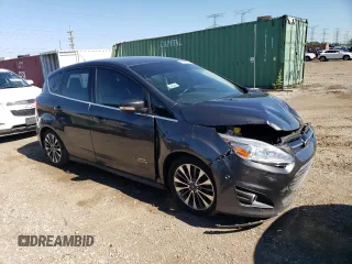 2017 Ford C-Max Energi Titanium with VIN 1FADP5FU9HL102224, listed as a Copart auction lot 59942194 with 105,052 mi miles and Salvage Title. Bid and sale history available at carsss.com. Image 4.