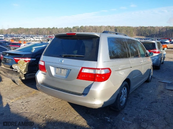2007 Honda Odyssey EX-L with VIN 5FNRL38687B435062, listed as a IAAI auction lot 41580230 with 93,838 mi miles. Bid and sale history available at carsss.com. Image 4.