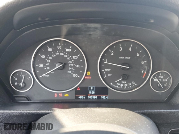 2013 BMW 3 Series 328i z VIN WBA3A5G58DNP26803, wystawiony jako Copart lot #57305995 z przebiegiem 106 590 mil mil oraz Szkoda całkowita • Salvage title. Historia ofert i sprzedaży dostępna na DreamBid. Obrazek 9.