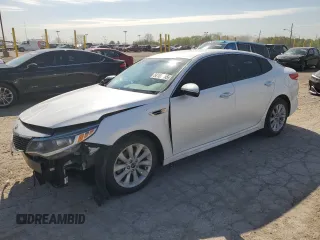 2016 Kia Optima LX with VIN 5XXGT4L35GG037380, listed as a Copart auction lot 54169755 with 153,211 mi miles and Clean title. Bid and sale history available at DreamBid. Image 1.