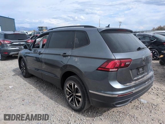 2024 Volkswagen Tiguan S with VIN 3VVFB7AXXRM109652, listed as a Copart auction lot 58813325 with 18,850 mi miles and Salvage title. Bid and sale history available at DreamBid. Image 2.