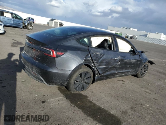 2025 Tesla Model 3 Long Range with VIN 5YJ3E1EB3SF891419, listed as a Copart auction lot 43178755 with Not Provided miles and Salvage Title. Bid and sale history available at DreamBid. Image 3.