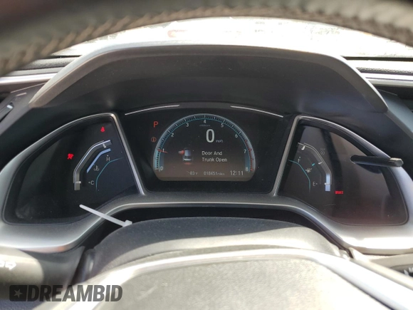 2021 Honda Civic Sedan EX with VIN 2HGFC1F34MH703080, listed as a Copart auction lot 49089425 with 18,451 mi miles and Salvage Title. Bid and sale history available at carsss.com. Image 9.