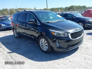 2017 Kia Sedona EX with VIN KNDMC5C13H6263232, listed as a IAAI auction lot 41733170 with 102,026 mi miles. Bid and sale history available at carsss.com. Image 1.