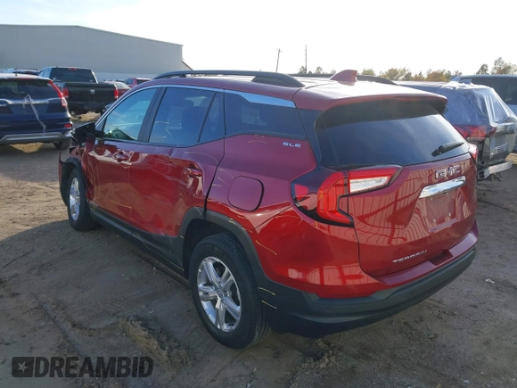 2022 GMC Terrain SLE with VIN 3GKALMEV6NL129916, listed as a IAAI auction lot 41083666 with 81,206 mi miles. Bid and sale history available at carsss.com. Image 3.
