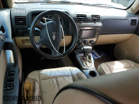 2007 Hummer H3 SUV with VIN 5GTDN13E378128088, listed as a Copart auction lot 74634754 with 0 mi miles and Salvage Title. Bid and sale history available at carsss.com. Image 8.