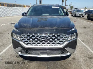 2022 Hyundai Santa Fe Hybrid Blue with VIN KM8S2DA10NU037501, listed as a Copart auction lot 61208664 with 0 mi miles and Salvage Title. Bid and sale history available at carsss.com. Image 5.